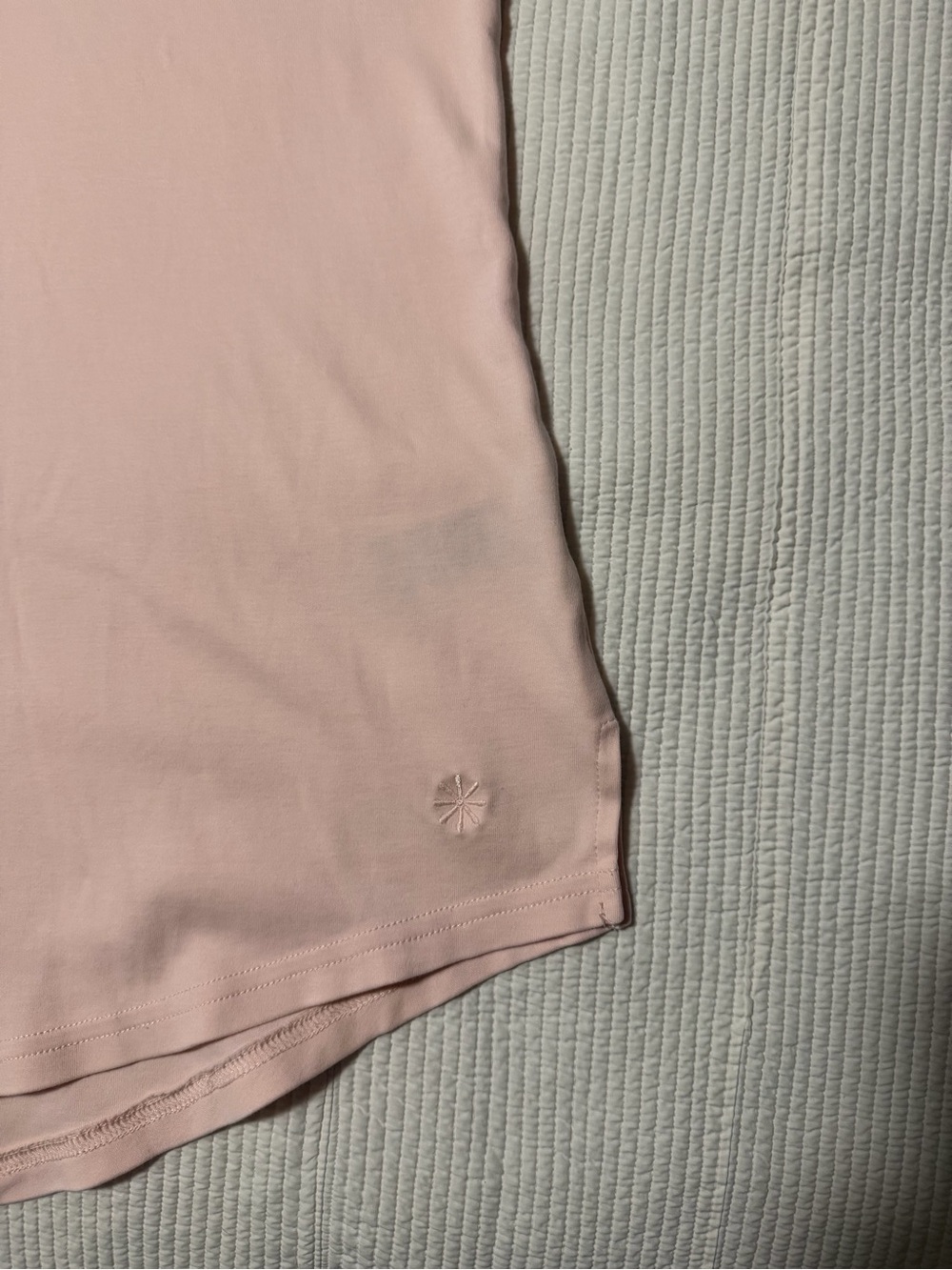 Isaac Mizrahi Live crewneck short sleeves 
Essentials Pima Cotton Baby pink